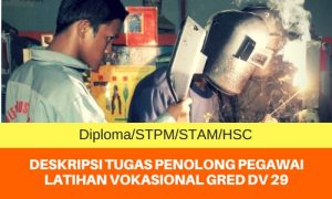 Deskripsi Tugas Penolong Pegawai Latihan Vokasional Gred ...